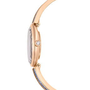 Swarovski Crystal Rock oval rannekello, ruusukullanväri ja siniset kristallit, 5656822