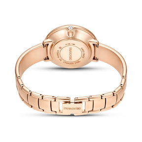 Swarovski Crystalline Bangle rannekello, ruusukullanvärinen ja kirkkaat kristallit, 5689324
