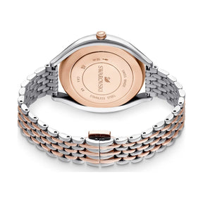 Swarovski Crystalline aura rannekello, ruusukullanväri, hopeanväri ja kirkkaat kristallit, 5644075