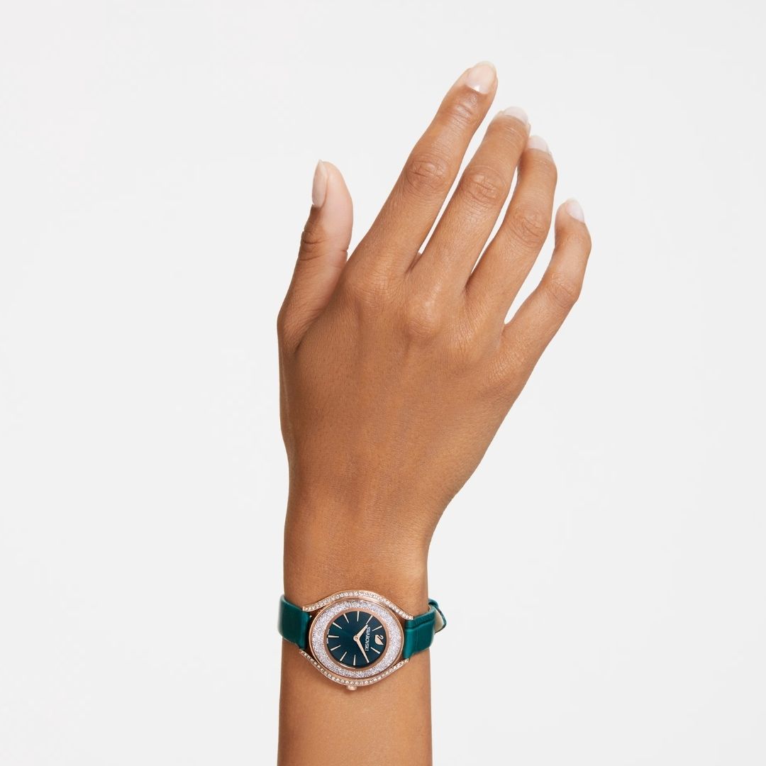 Swarovski Crystalline aura rannekello, ruusukullanväri ja kirkkaat kristallit, 5644078