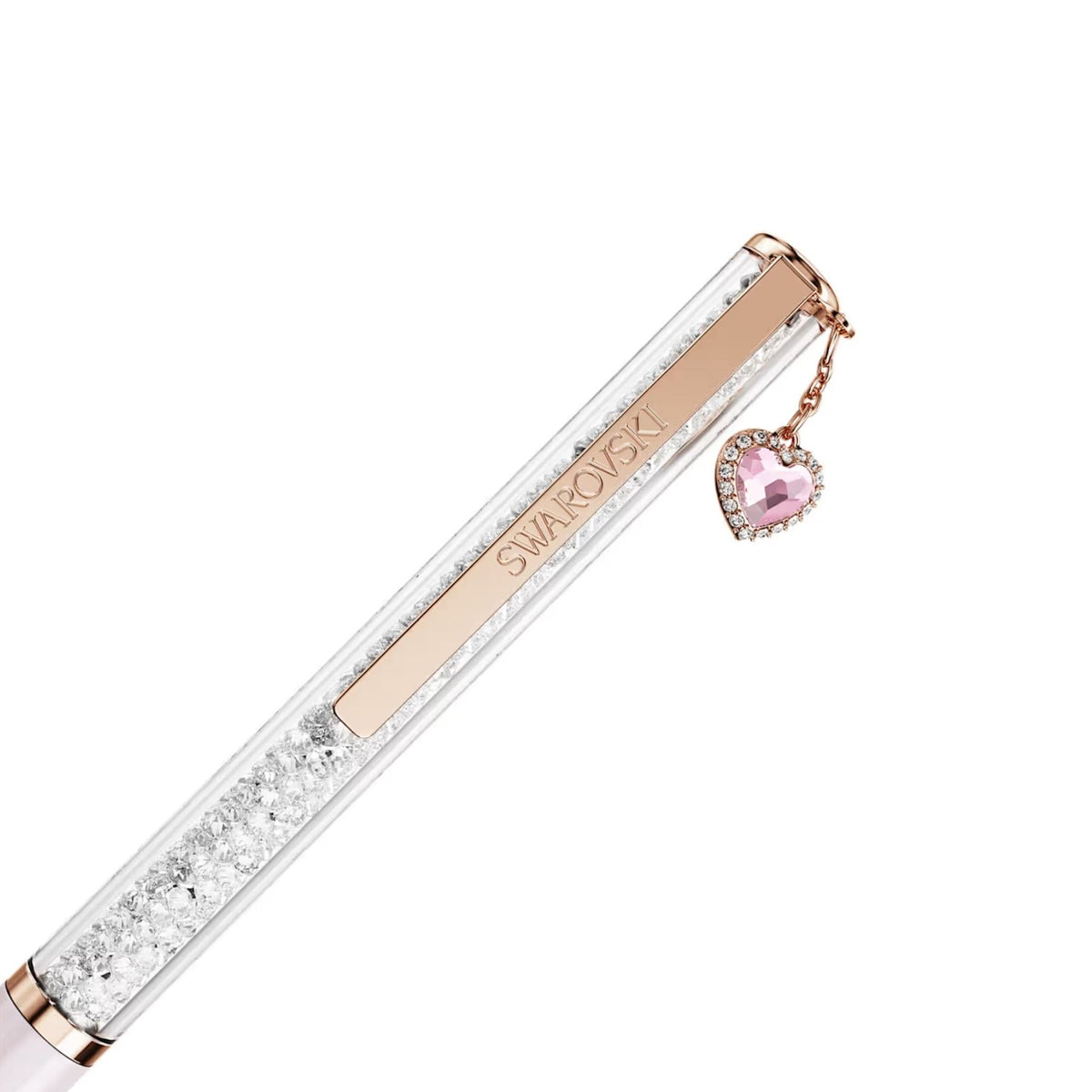 Swarovski Crystalline kuulakärkikynä, vaaleanpunainen, rosekullansävyinen ja kirkkaat kristallit, 5732990