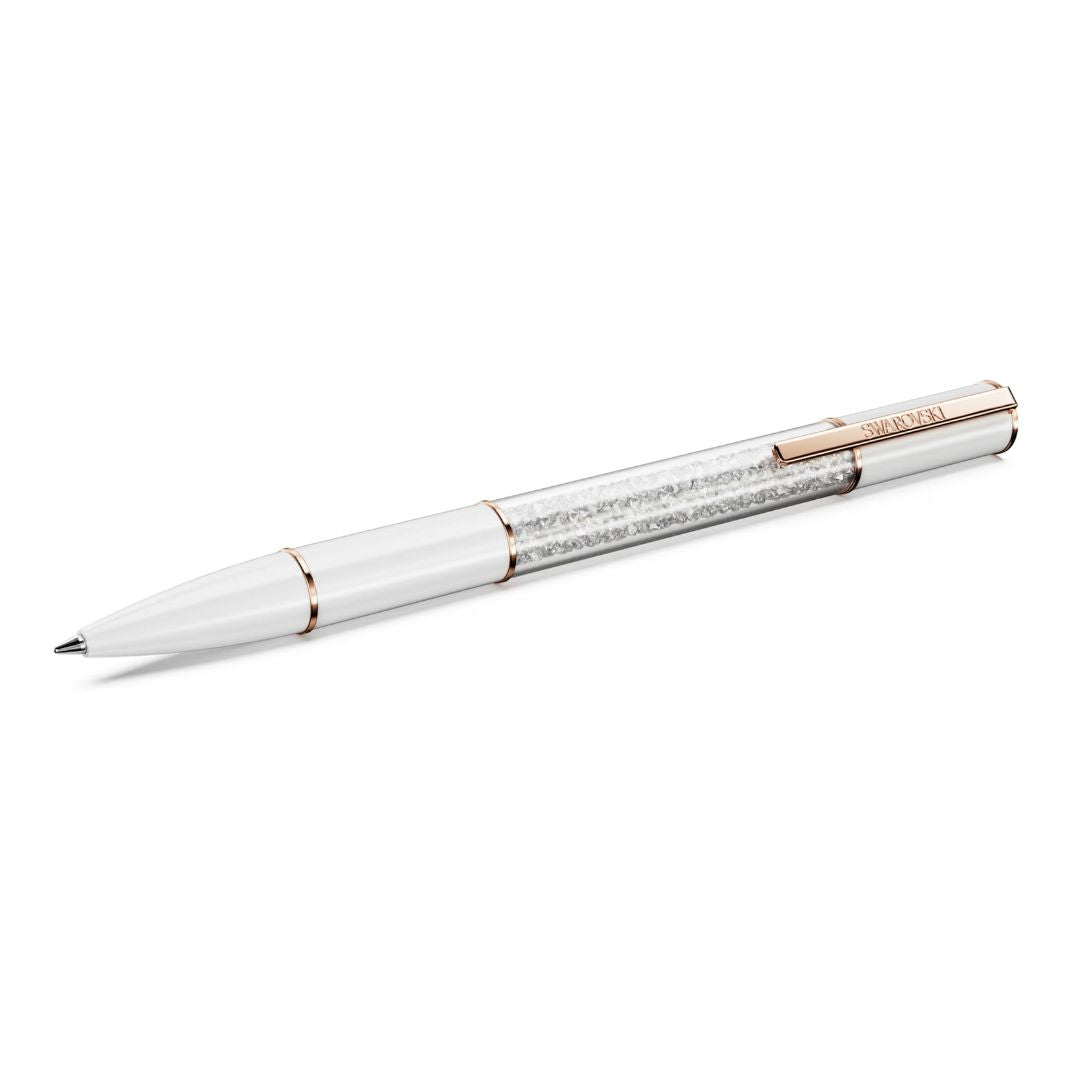Swarovski Crystalline Ballpoint Pen, White with White Crystals, 569417