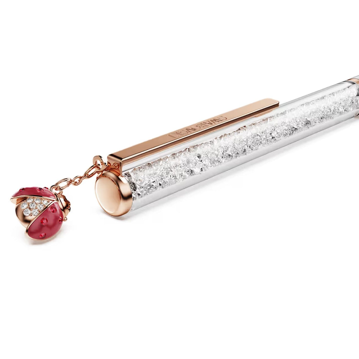Swarovski Crystalline kuulakärkikynä, valkoinen, rosekullansävyinen ja kirkkaat kristallit, 5732981