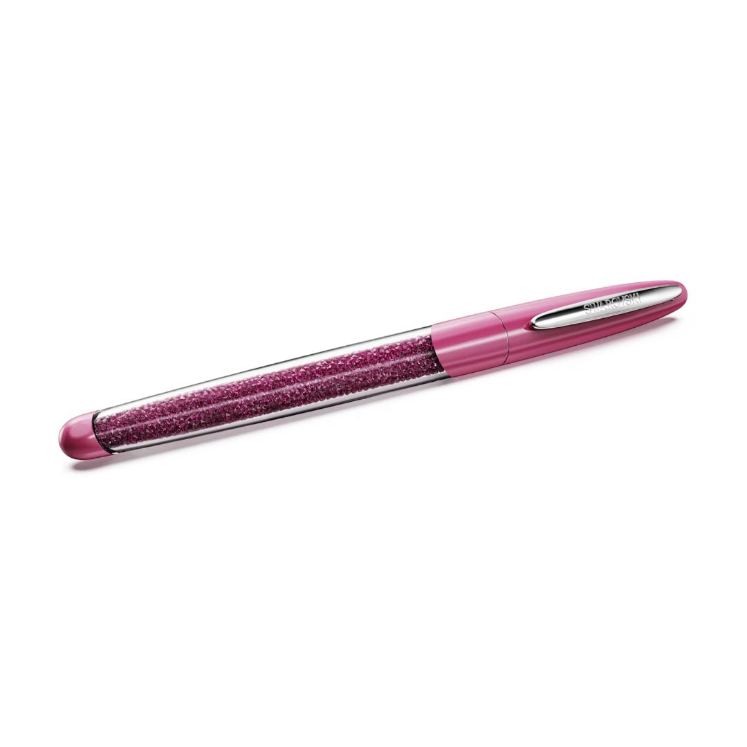 Swarovski Crystalline Rollerball Pen, Pink Lacquer and Crystals, 57171