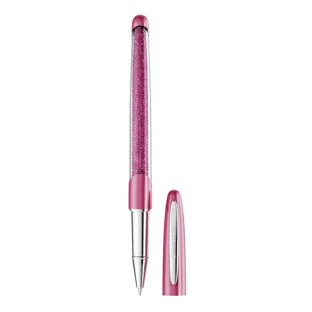 Swarovski Crystalline Rollerball Pen, Pink Lacquer and Crystals, 57171