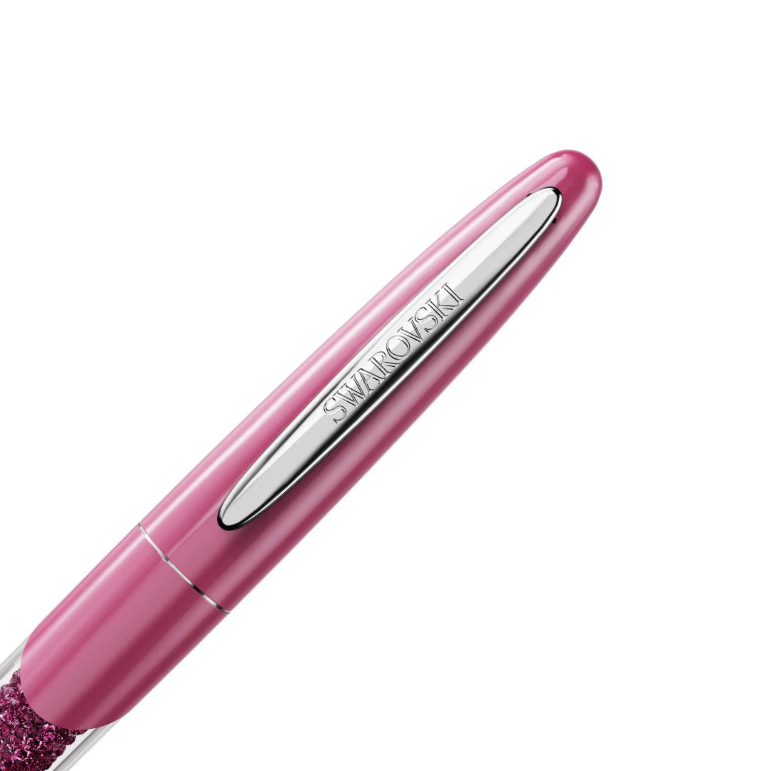 Swarovski Crystalline Rollerball Pen, Pink Lacquer and Crystals, 57171
