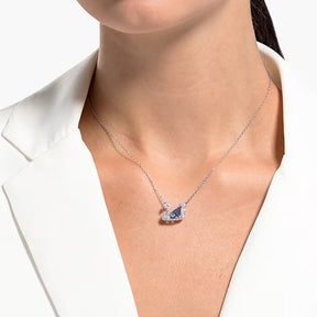 Swarovski Dancing Swan joutsen kristalliriipus sinisellä kristallilla, 5533397