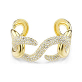 Swarovski Dextera Cuff rannekoru, keltakullattu ja kirkkaat kristallit
