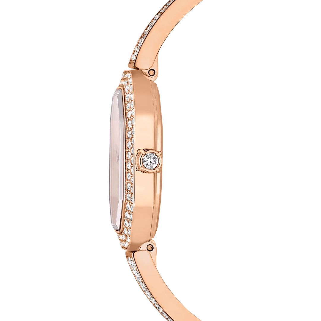 Swarovski Dextera bangle rannekello, ruusukullanväri ja kirkkaat kristallit, 5672992