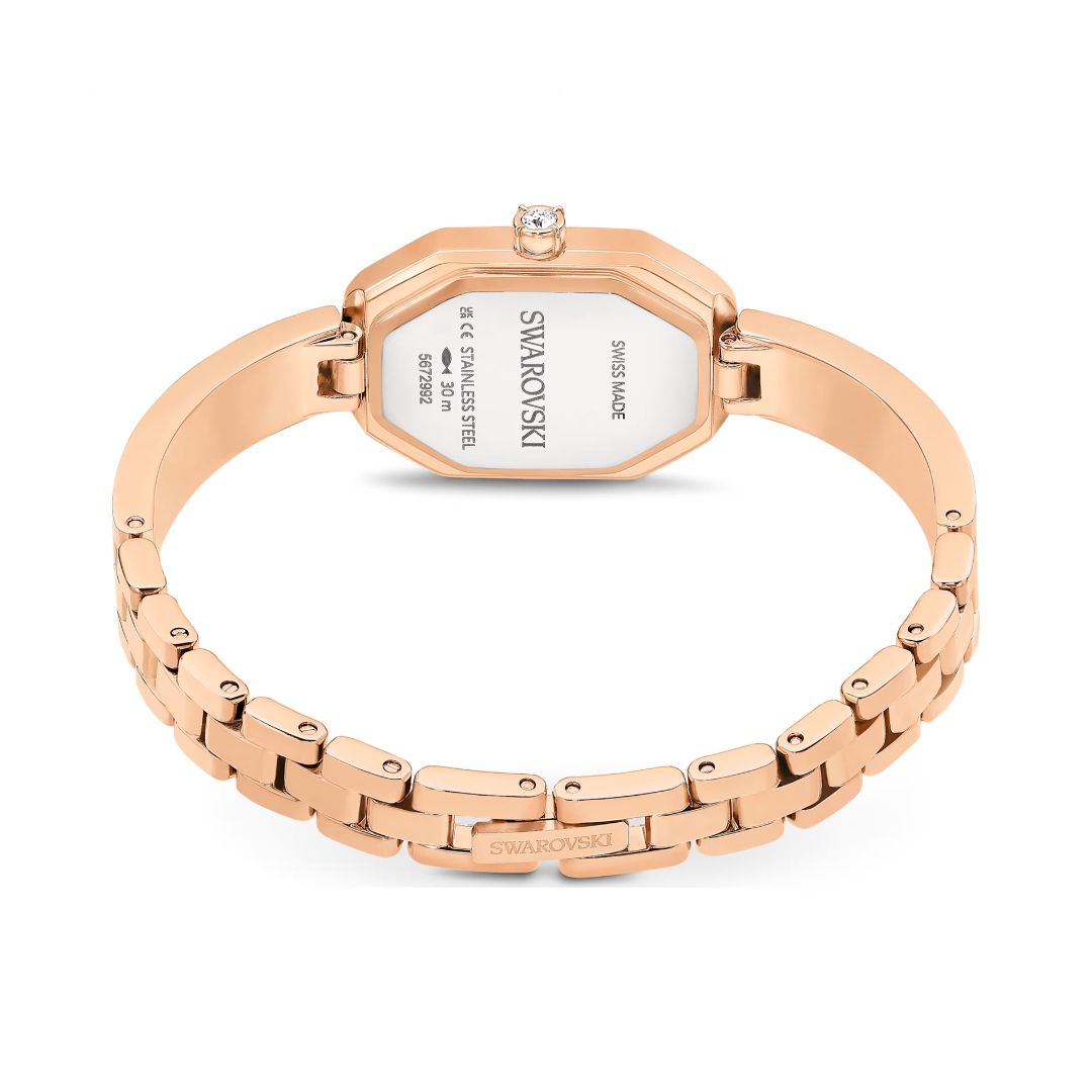 Swarovski Dextera bangle rannekello, ruusukullanväri ja kirkkaat kristallit, 5672992