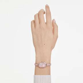 Swarovski Dextera bangle rannekello, ruusukullanväri ja vaaleanpunaiset kristallit, 5717588