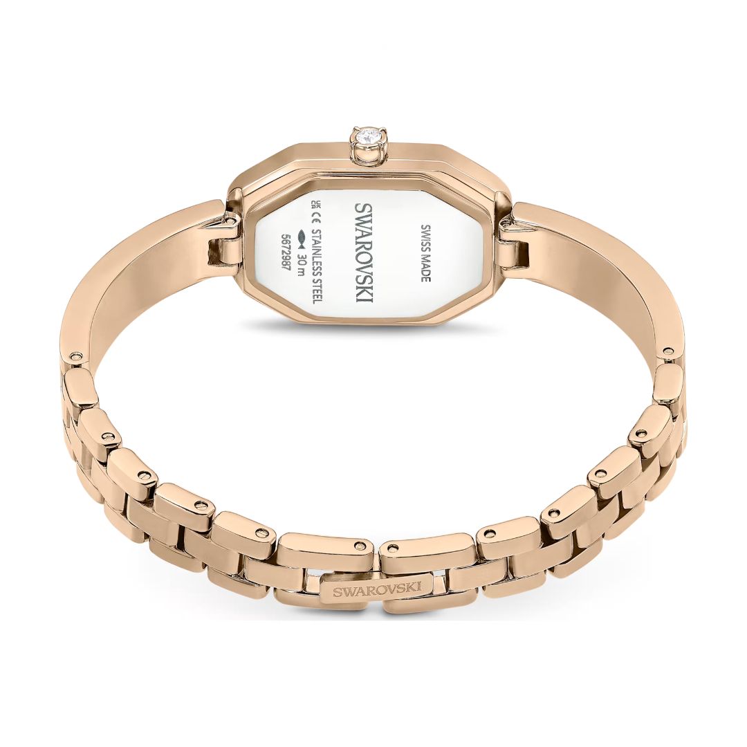 Swarovski Dextera bangle rannekello, samppanjakullanväri ja kirkkaat kristallit, 5672987