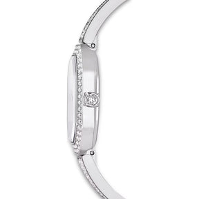 Swarovski Dextera bangle rannekello, vaalea metalli ja kirkkaat kristallit, 5672977