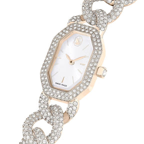 Swarovski Dextera chain rannekello, samppanjakullanväri ja kirkkaat kristallit, 5711710