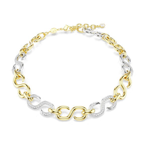 Swarovski Dextera kaulakoru, keltakullattu ja kirkkaat kristallit, 5741795