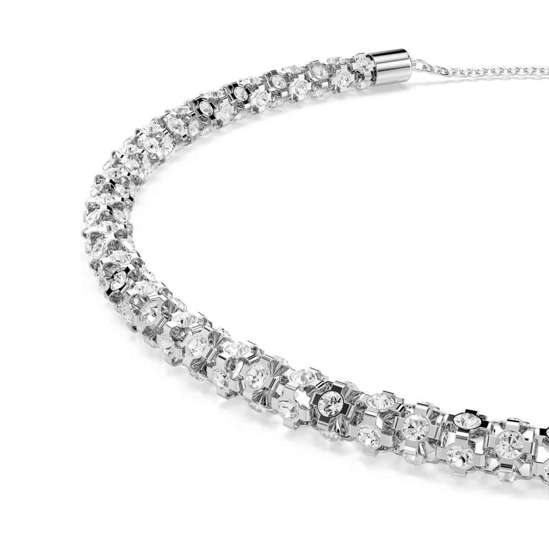 Swarovski Dextera Necklace, Stainless Steel and White Zircons, 5750137