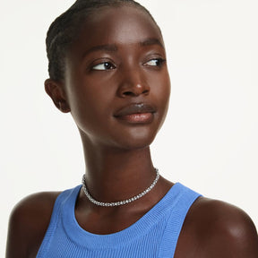 Swarovski Dextera kaulakoru, ruostumaton teräs ja kirkkaat zirkonit, 5750137