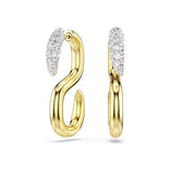 Swarovski Dextera korvakorut, keltakullattu ja kirkkaat kristallit 5741796