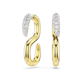 Swarovski Dextera korvakorut, keltakullattu ja kirkkaat kristallit 5741796