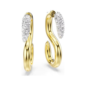 Swarovski Dextera korvakorut, keltakullattu ja kirkkaat kristallit 5741796