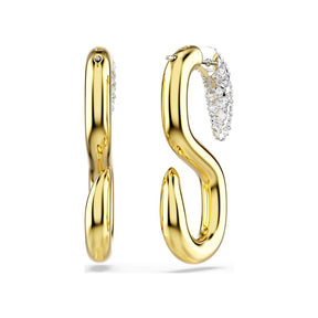 Swarovski Dextera korvakorut, keltakullattu ja kirkkaat kristallit 5741796