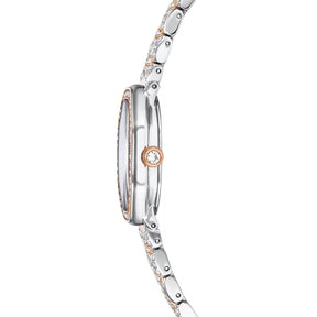 Swarovski Dextera octagon rannekello, hopeanväri, ruusukullanväri ja kirkkaat kristallit, 5715521