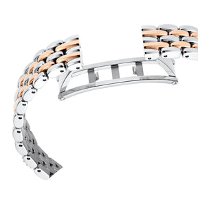 Swarovski Dextera octagon rannekello, hopeanväri, ruusukullanväri ja kirkkaat kristallit, 5715521