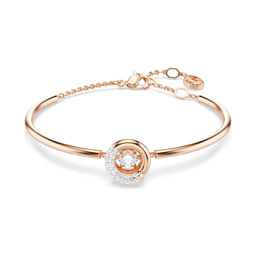 Swarovski Dextera Bracelet, Rose Gold-Tone and White Crystals 5692259
