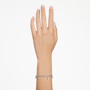 Swarovski Dextera rannekoru, vaalea metalli ja kirkkaat kristallit, 5671184