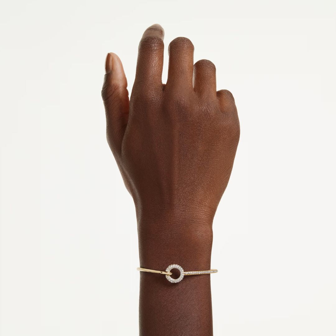 Swarovski Dextera rannerengas, keltakullattu ja kirkkaat zirkonit, 5743568