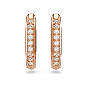 Swarovski Dextera rengaskorvakorut, S-koko, rosekullattu ja kirkkaat kristallit, 5743798