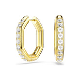 Swarovski Dextera rengaskorvakorut, koko M, keltakullattu ja kirkkaat kristallit, 5724584