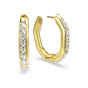 Swarovski Dextera rengaskorvakorut, koko M, keltakullattu ja kirkkaat kristallit, 5724584