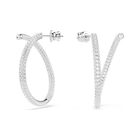 Swarovski Dextera rengaskorvakorut, vaalea metalli ja kirkkaat kristallit 5695939