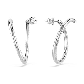 Swarovski Dextera rengaskorvakorut, vaalea metalli ja kirkkaat kristallit 5695939