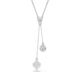 Swarovski Dextera riipus, vaalea metalli ja kirkkaat kristallit 5693207