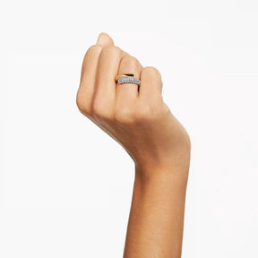Swarovski Dextera sormus, keltakullanväri ja kirkkaat kristallit