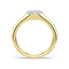 Swarovski Dextera sormus, keltakullanvärinen ja kirkkaat kristallit