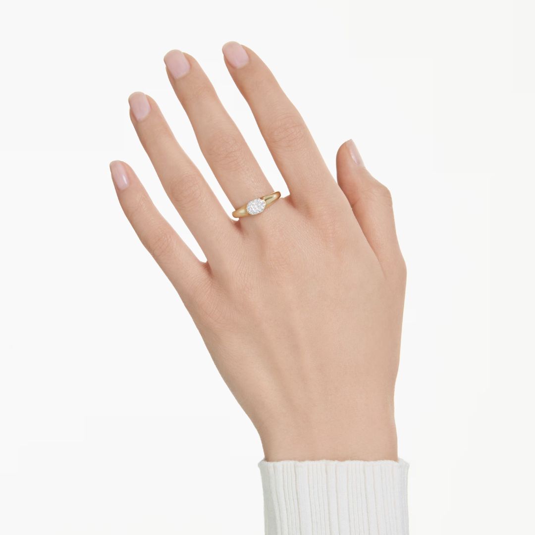 Swarovski Dextera sormus, keltakullanvärinen ja kirkkaat kristallit