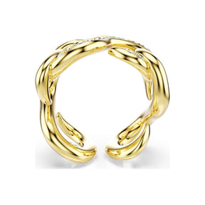  Swarovski Dextera sormus, keltakullattu ja kirkkaat kristallit