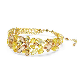 Swarovski Gema Choker kaulakoru, keltakullanväri ja keltaiset kristallit, 5708713