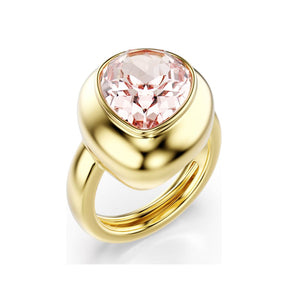 Swarovski Gema Motif sormus, kolmen setti, keltakullattu ja eriväriset kristallit