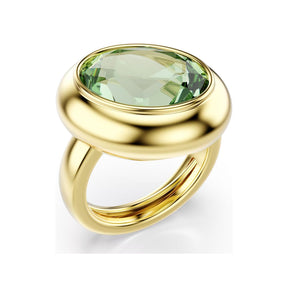Swarovski Gema Motif sormus, kolmen setti, keltakullattu ja eriväriset kristallit