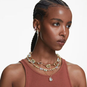 Swarovski Gema Tennis kaulakoru, keltakullanväri ja kirkkaat kristallit, 5714836