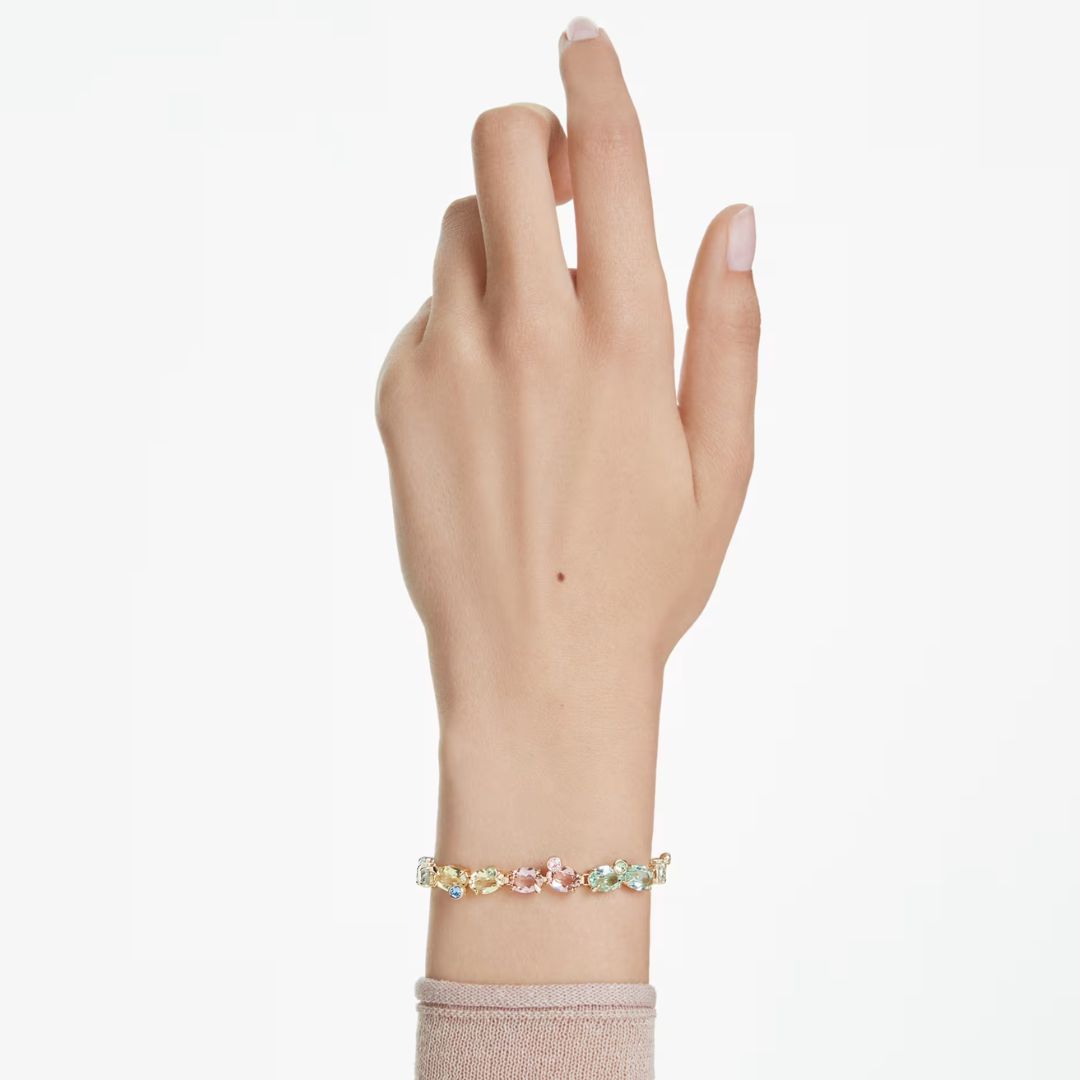Swarovski Gema Tennis rannekoru, keltakullanväri ja eriväriset kristallit, 5705808