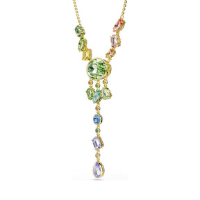 Swarovski Gema Y kaulakoru, keltakullattu ja eriväriset kristallit, 5737451