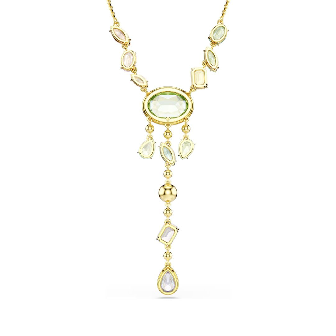 Swarovski Gema Y kaulakoru, keltakullattu ja eriväriset kristallit, 5737451