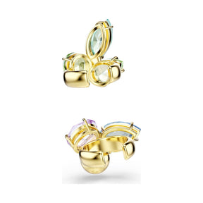 Swarovski Gema ear cuff korvakorut, keltakullattu ja eriväriset kristallit, 5741585