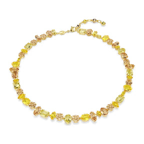 Swarovski Gema kaulakoru, keltakullattu ja keltaiset kristallit, 5754259