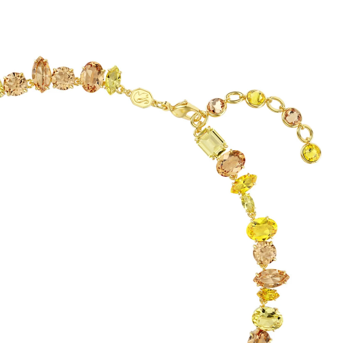 Swarovski Gema kaulakoru, keltakullattu ja keltaiset kristallit, 5754259